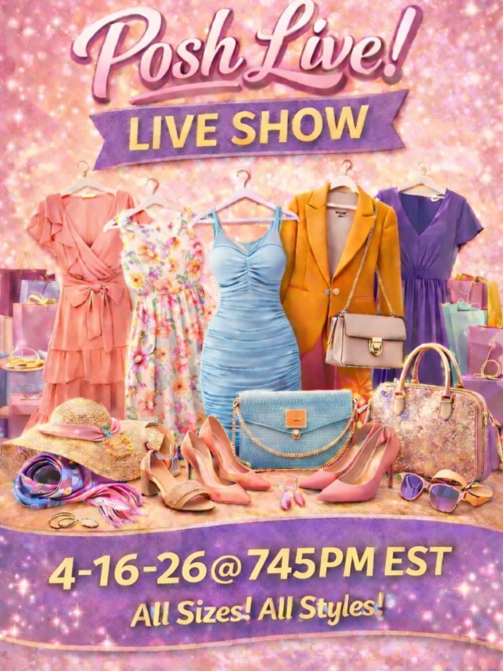 Posh live! Women’s clothes. Random Pulls!